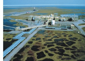 oil field facilities 
at Prudhoe Bay