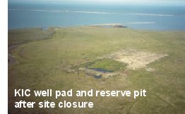 KIC well pad and reserve pit