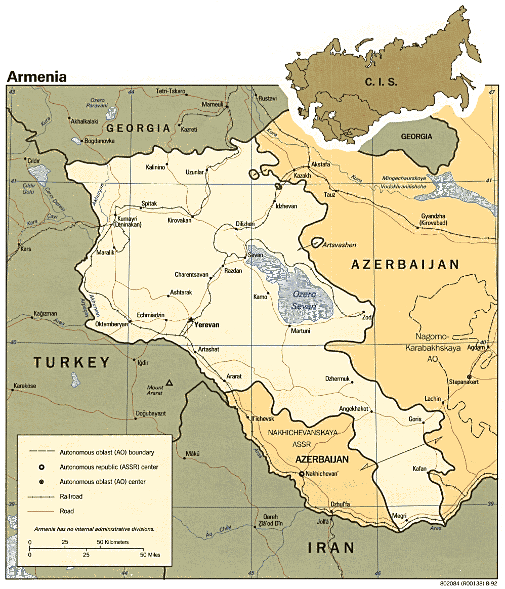 Map of Armenia with collecting sites (Map provided by Philippe