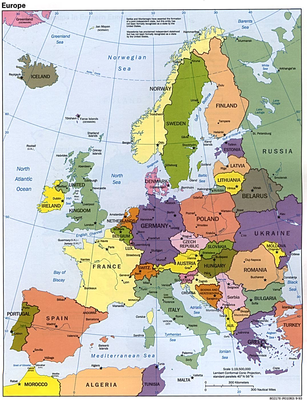 Free Europe Maps