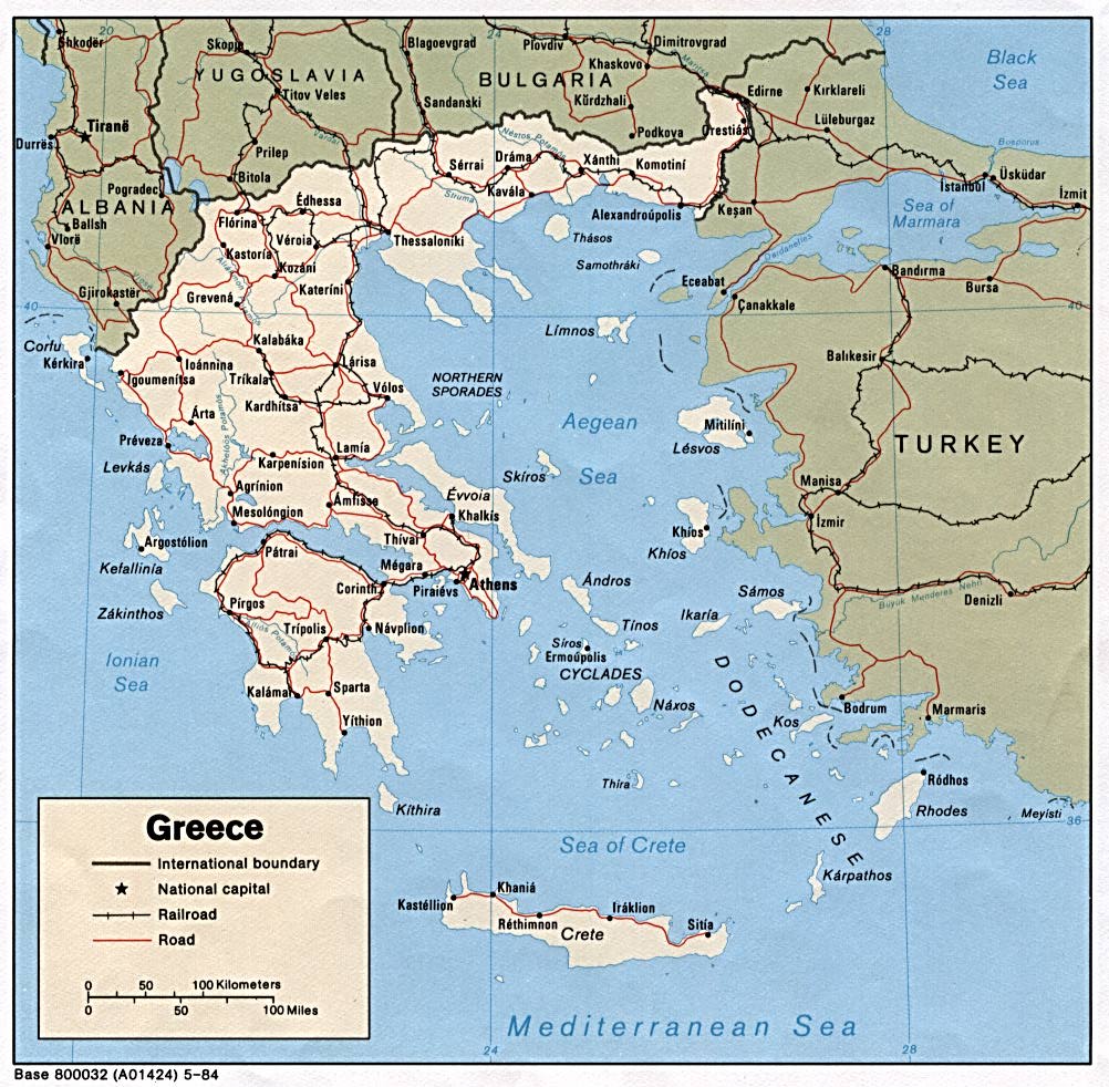 Download Free Greece Maps Download Free Greece Maps
