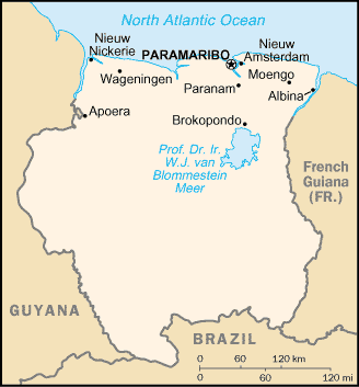 Download Free Suriname Maps
