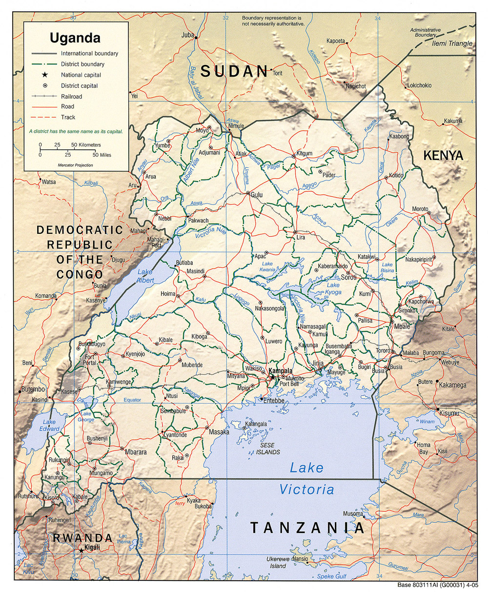 Download Free Uganda Maps