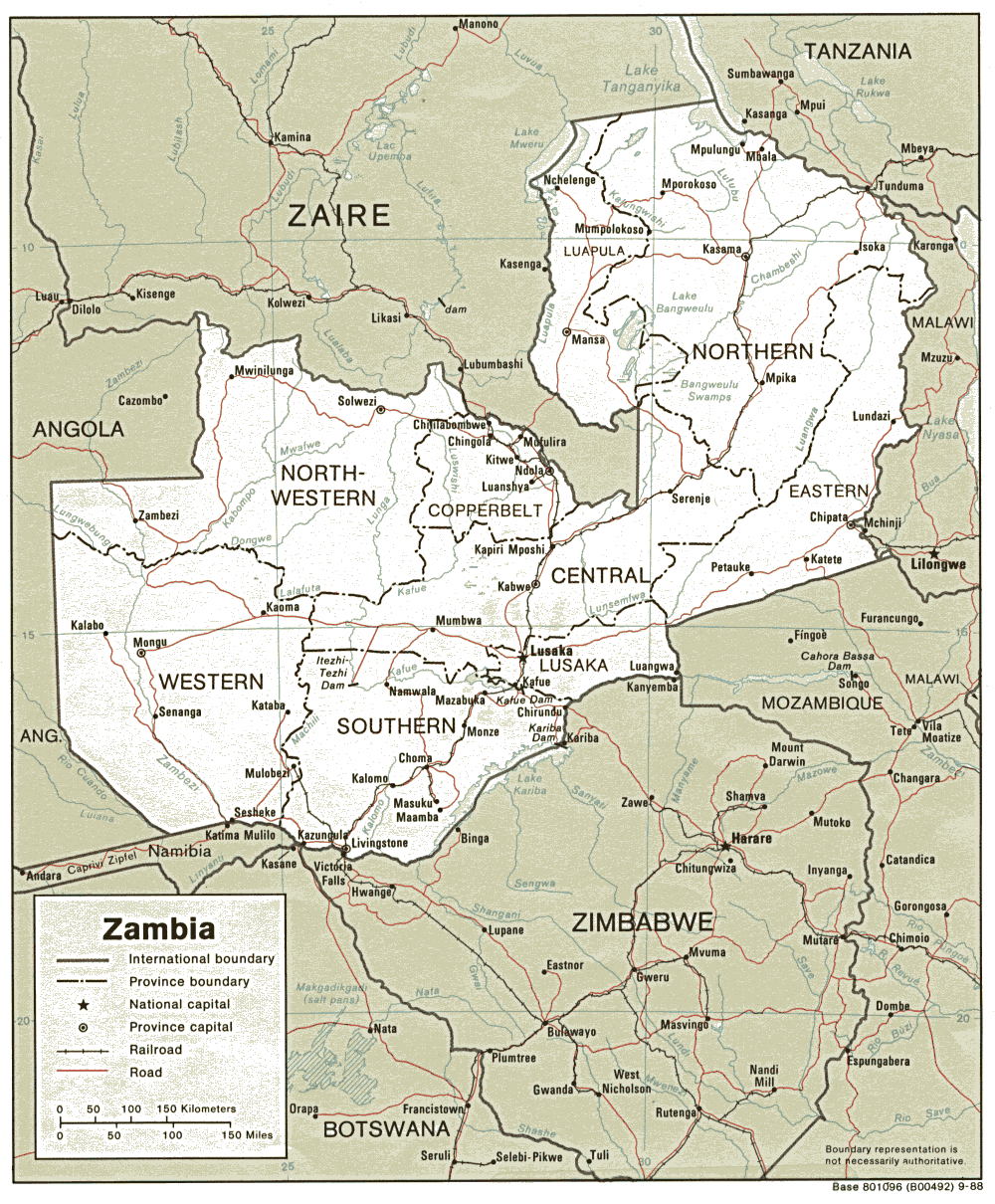 Download Map Of Zambia