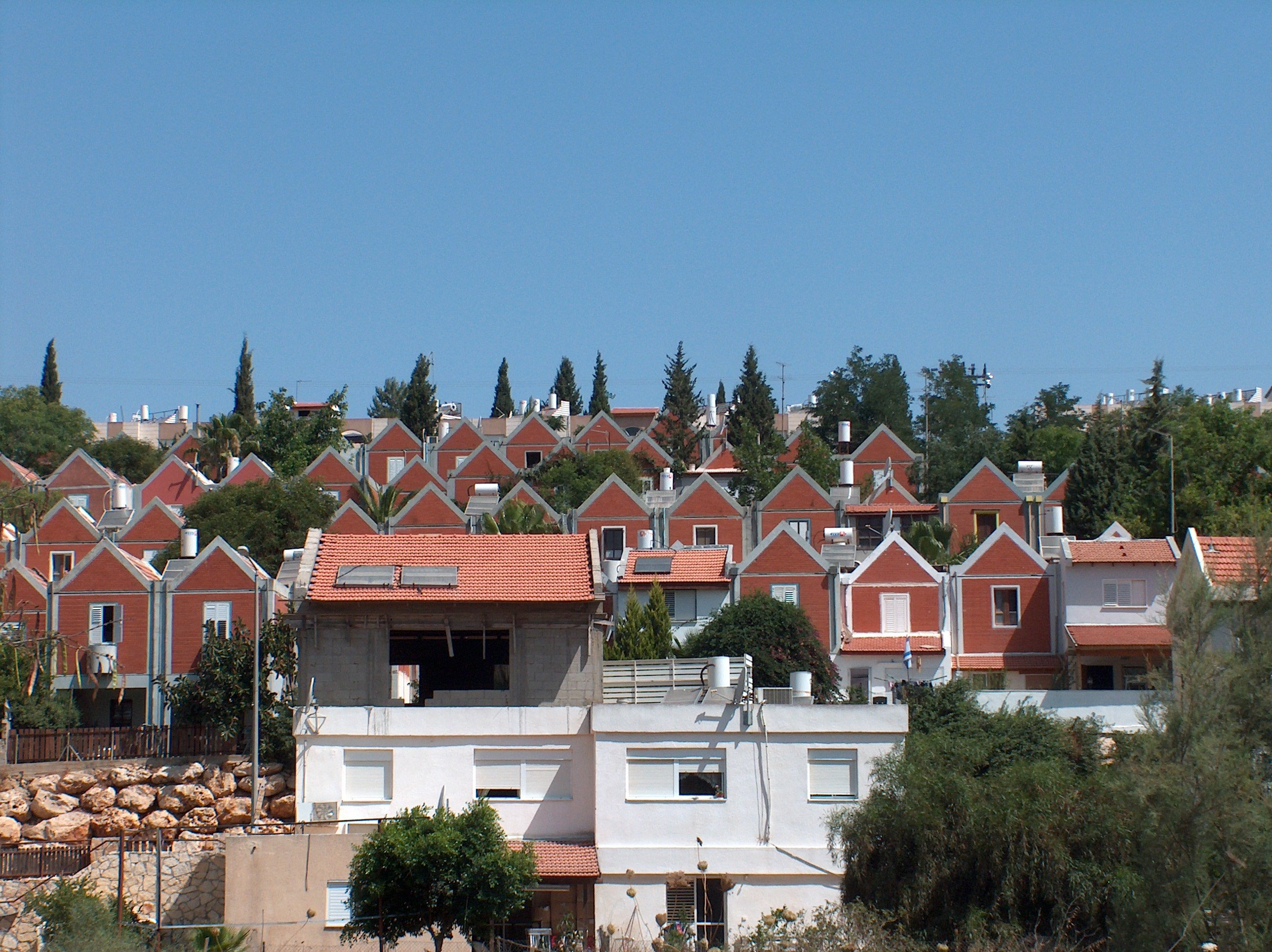 Israeli Settlement Neighborhood in Ariel on the West Bank West Bank Israeli Settlement Ariel