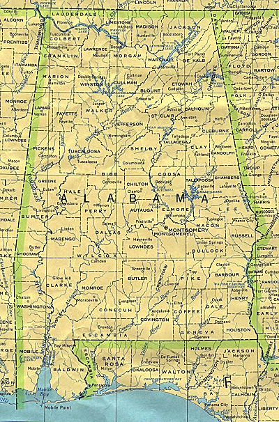 Alabama reference map download
