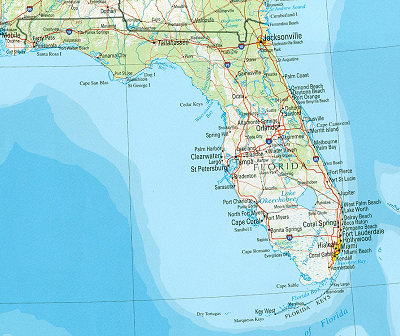 Florida reference map download
